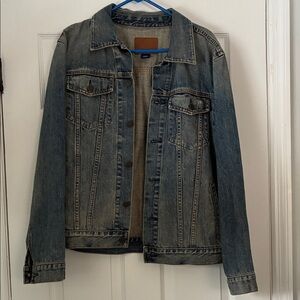 Classic Men's Denim Shirt Jacket - Faded Blue